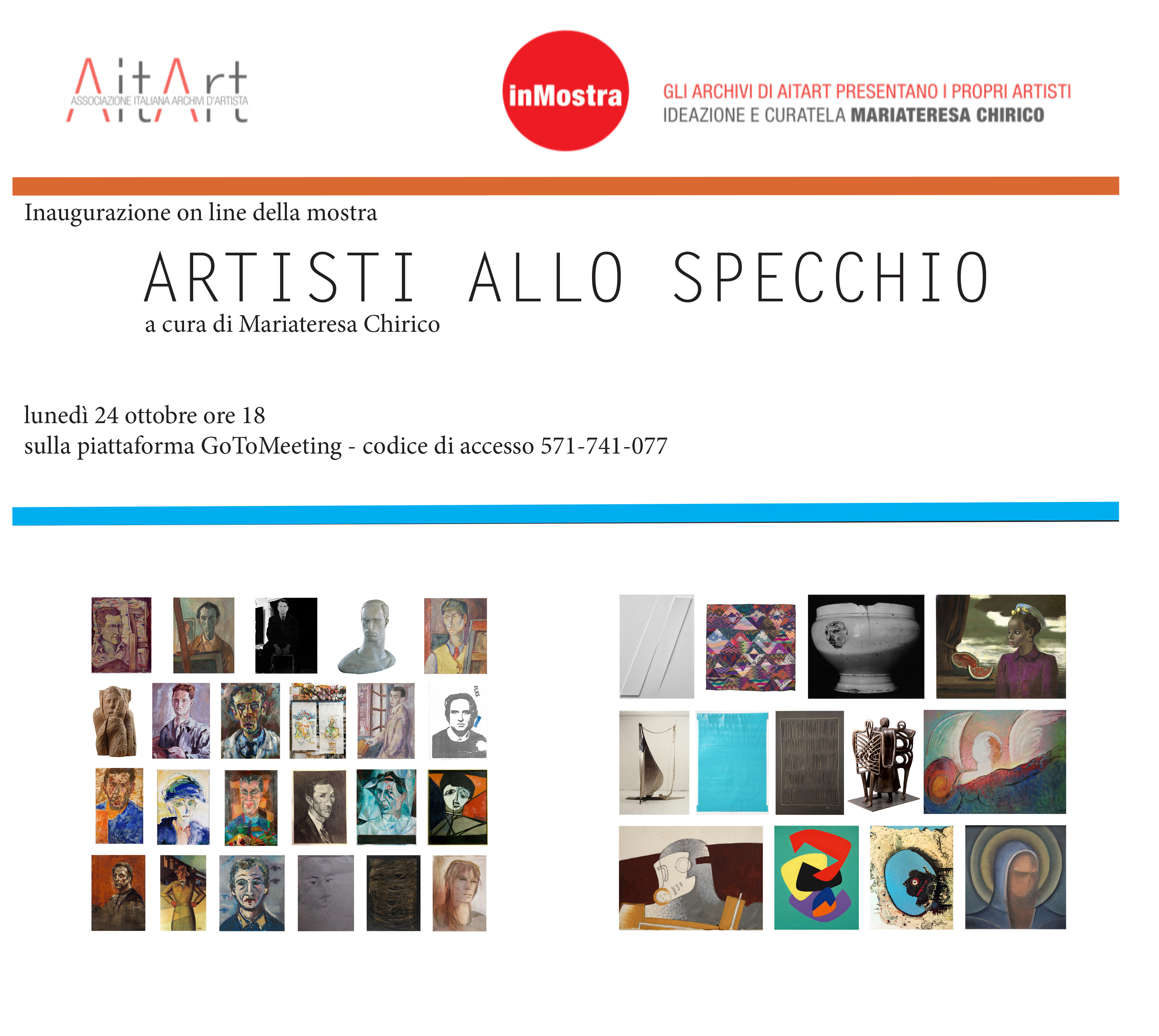 Inaugurazione della mostra virtuale "Artisti allo specchio"
